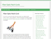 Tablet Screenshot of fiber-patchcords.com